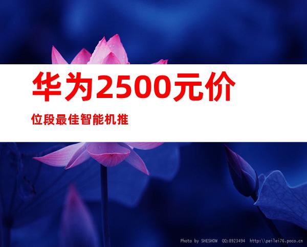 华为2500元价位段最佳智能机推荐